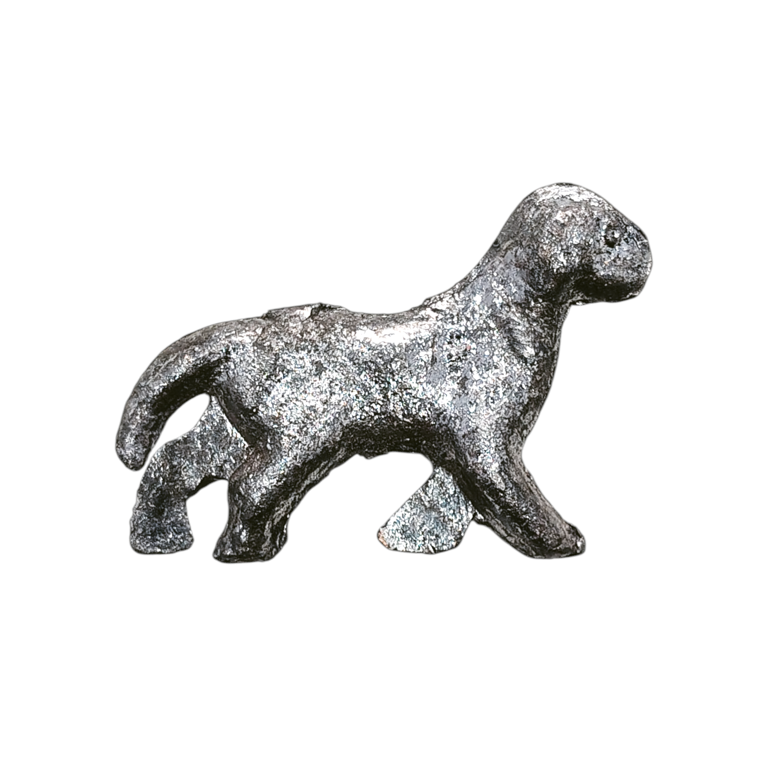 Silver Finish Metal Dog Figurine (Ketu Remedy)