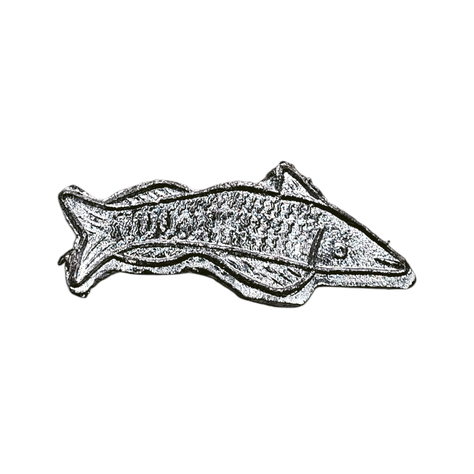 Silver Finish Metal Fish (Single Unit)